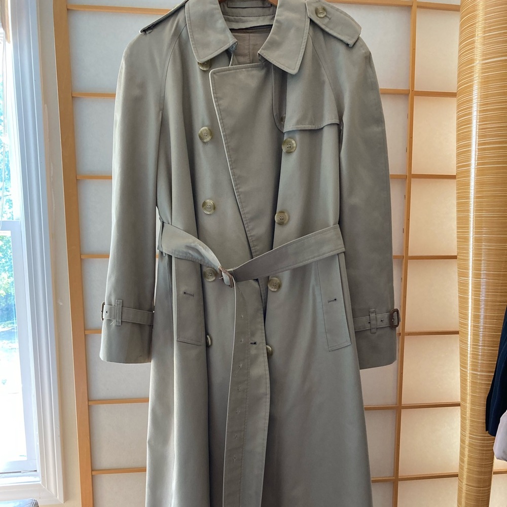Burberry SZ 10long Classic Trench Coat Khaki